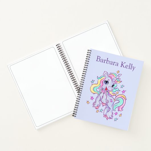 Personalisiertes Sketch Unicorn SpiralNotebook Notizblock (Innenseite)