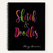 Personalisiertes Sketchbook & Doodles Notizblock (Vorderseite)