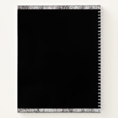 Personalisiertes Sketchbook Ihr Name Elegantes Skr Notizblock (Rückseite)