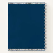 Personalisiertes Sketchbook Ihr Name Elegantes Skr Notizblock (Rückseite)