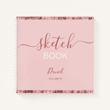 Personalisiertes Sketchbook Ihr Name Elegantes Skr