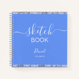 Personalisiertes Sketchbook Ihr Name Elegantes Skr Notizblock