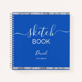 Personalisiertes Sketchbook Ihr Name Elegantes Skr Notizblock