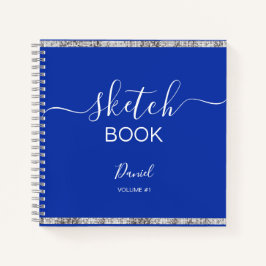 Personalisiertes Sketchbook Ihr Name Elegantes Skr Notizblock