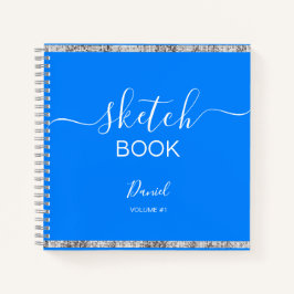 Personalisiertes Sketchbook Ihr Name Elegantes Skr Notizblock
