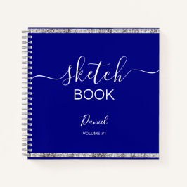 Personalisiertes Sketchbook Ihr Name Elegantes Skr Notizblock
