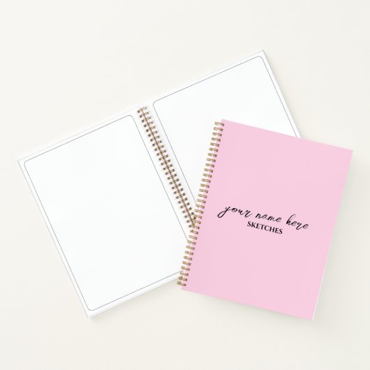 Personalisiertes Sketchbook Journal Notizblock (Innenseite)