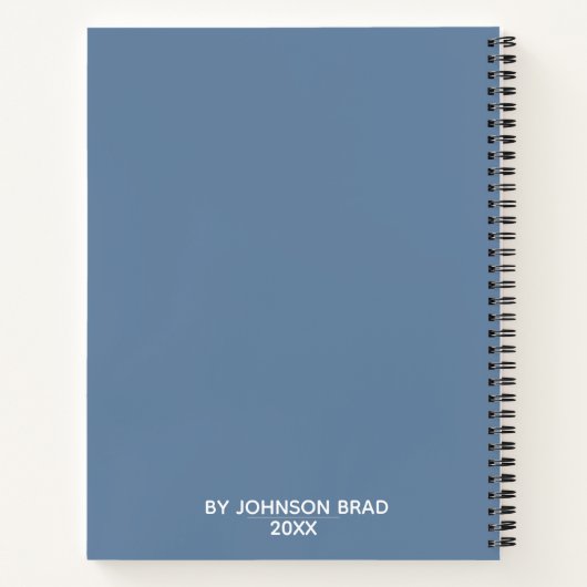 Personalisiertes Sketchbook Notizblock (Rückseite)