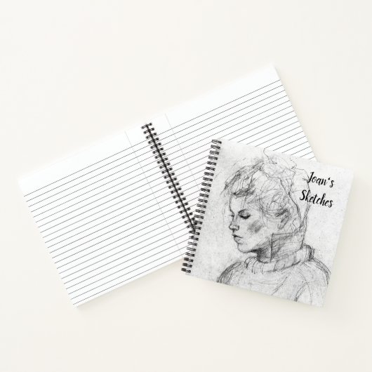 Personalisiertes Sketchbook SpiralNotebook Notizblock (Innenseite)