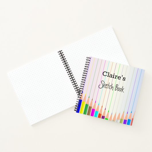 Personalisiertes Sketchbook SpiralNotebook Notizblock (Innenseite)