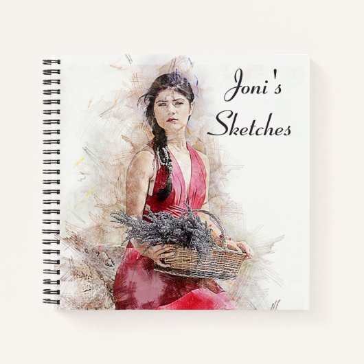 Personalisiertes Sketchbook SpiralNotebook Notizblock (Vorderseite)