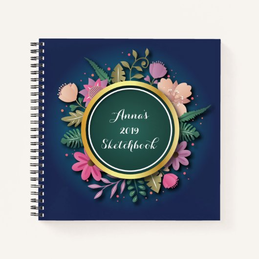 Personalisiertes Sketchbuch 2019 Notizblock (Vorderseite)