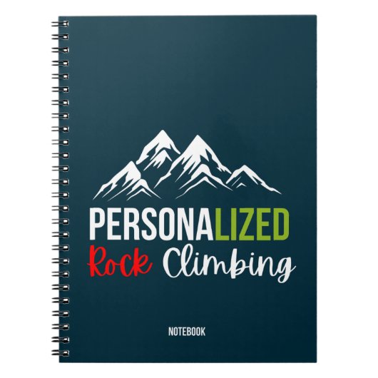 Personalisiertes SkiNotebook Notizblock (Vorderseite)