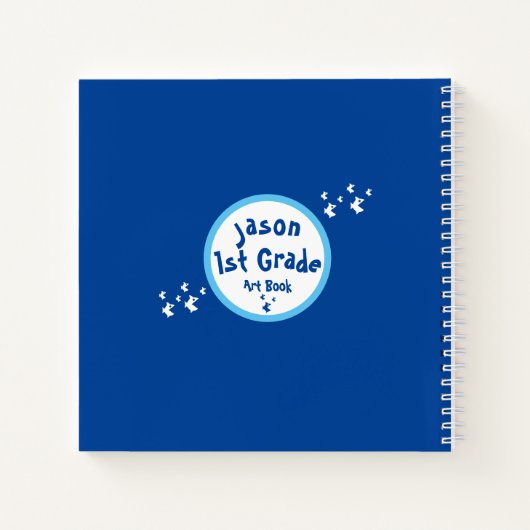 Personalisiertes Skizzenbuch der Fischzucht Notizblock (Rückseite)