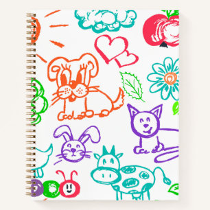 Personalisiertes Skizzenbuch für Kinder Notizblock