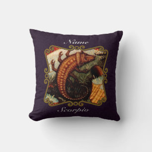Personalisiertes Skorpion-Geschenkkissen im Vintag Kissen