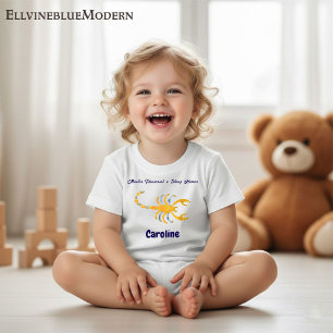 Personalisiertes Skorpion-„Meister-Illusionist“-Ki Baby T-shirt