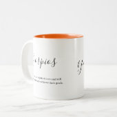 "Personalisiertes Skorpios Zodiac Zeichen und Qual Zweifarbige Tasse (Vorderseite Links)