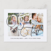 Personalisiertes Skript 6 Foto Universell Postkarte (Vorderseite)