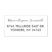 Personalisiertes Skript Couple-Rücksendeadresse Gummistempel (Prägung)