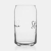 Personalisiertes Skript für Monogrammname Dosenglas (Links)