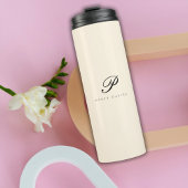 Personalisiertes Skript Wasserflasche - Blush Pink Thermosbecher
