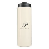 Personalisiertes Skript Wasserflasche - Blush Pink Thermosbecher (Vorderseite)
