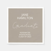 Personalisiertes Skriptabschlusspapier Serviette (Vorderseite)