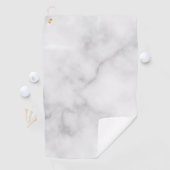 Personalisiertes Skriptmonogramm und Name aus weiß Golfhandtuch (Insitu)