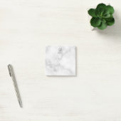 Personalisiertes Skriptmonogramm und Name aus weiß Post-it Klebezettel (Büro)