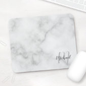 Personalisiertes Skriptmonogramm und Namensmarbild Mousepad