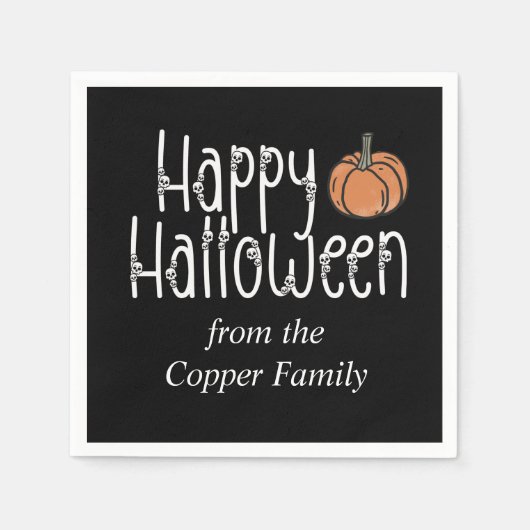 Personalisiertes Skull Serviette (Vorderseite)