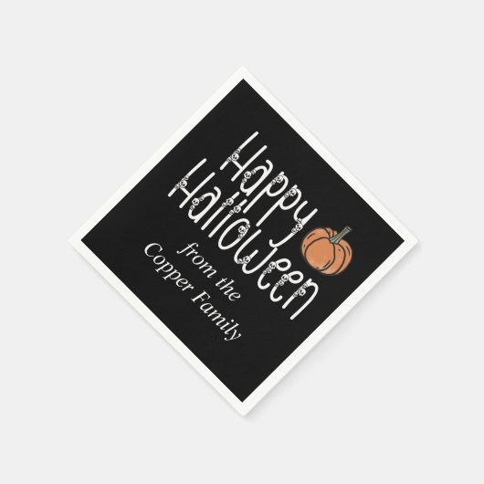 Personalisiertes Skull Serviette (Ecke)