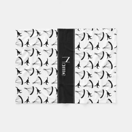 Personalisiertes Skydiving-Muster Fleecedecke (Vorderseite (Horizontal))