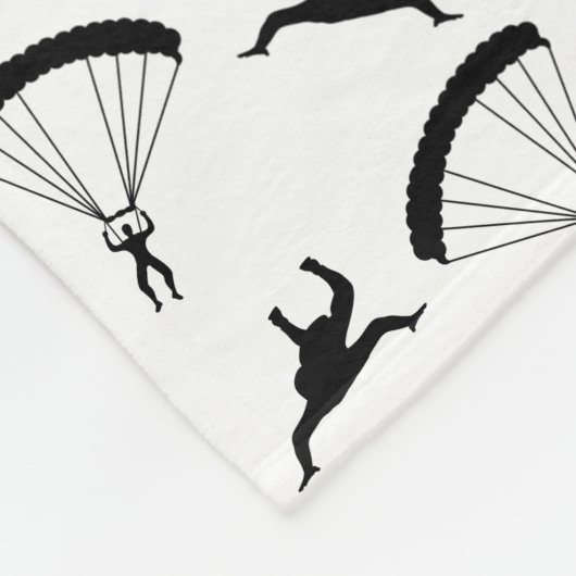 Personalisiertes Skydiving-Muster Fleecedecke (Ecke)