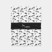 Personalisiertes Skydiving-Muster Fleecedecke (Vorderseite)