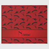 Personalisiertes Skydiving-Muster Geschenkpapier (Flach)