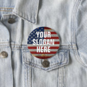 PERSONALISIERTES SLOGAN LAND SPRICHWORT ZOLLISIERT BUTTON (Beispiel)