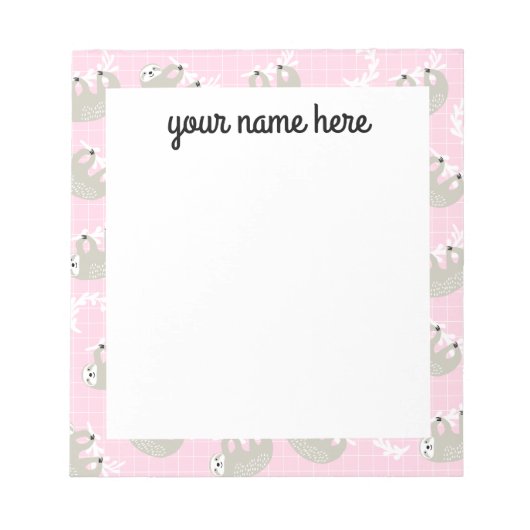 Personalisiertes Slopad Notepad Notizblock (Vorderseite)