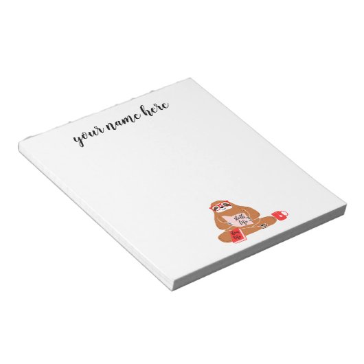 Personalisiertes Slopad Notepad Notizblock (angewinkelt)