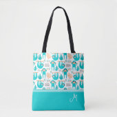 Personalisiertes Sloth Monogramm Tasche (Vorderseite)