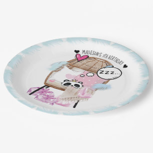 Personalisiertes Slumber Party Girl Geburtstag Pappteller