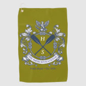 Personalisiertes Smith Invitational Crest & Ruder  Golfhandtuch (Vorderseite)
