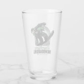 Personalisiertes Snowboarden-Schneefräßchen Glas (Rückseite)