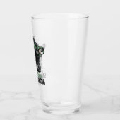 Personalisiertes Snowboarden-Schneefräßchen Glas (Links)