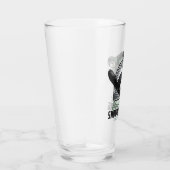 Personalisiertes Snowboarden-Schneefräßchen Glas (Rechts)