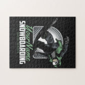 Personalisiertes Snowboarden-Schneefräßchen Puzzle (Horizontal)