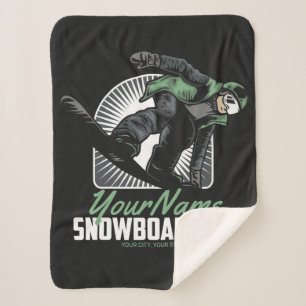 Personalisiertes Snowboarden-Schneefräßchen  Sherpadecke