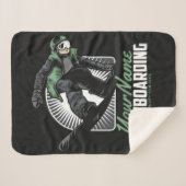 Personalisiertes Snowboarden-Schneefräßchen Sherpadecke (Vorderseite (Horizontal))