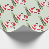 Personalisiertes Snowboarden Weihnachtsgeschenk Geschenkpapier (Ecke)